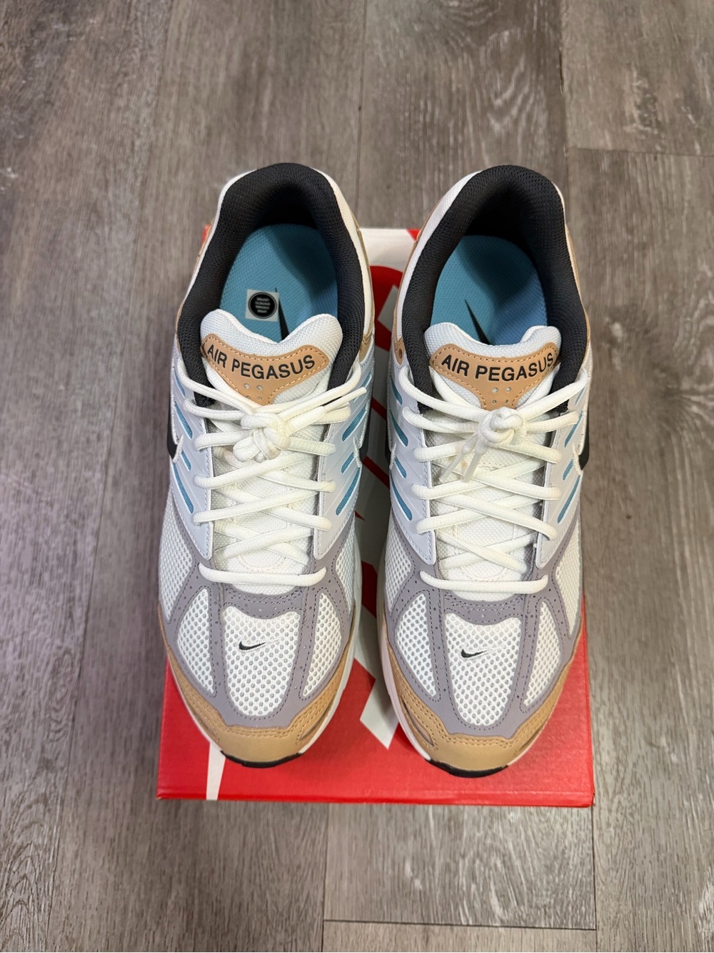 Nike Air Pegasus Men's Sneakers - White Tan Blue